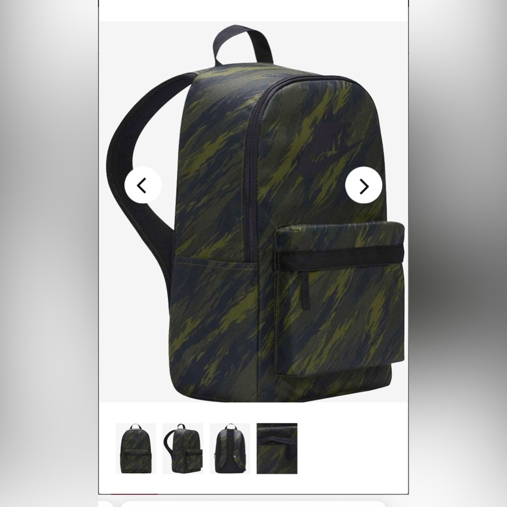 NWT XL green/blk Nike unisex backpack 12”x 20”x 6” orig $85+